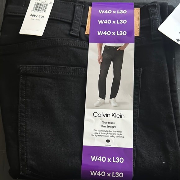 Calvin Klein Other - Calvin Klein Dark Black Straight Leg Jeans